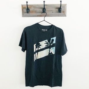 Hurley Gray Palm Tree T-Shirt M